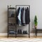 IRIS USA Garment Rack with 5 Shelf, Clothes Racks for Closet Organization, Plant Stand, Marble Black